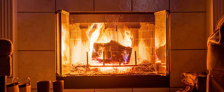 Mendota Hearth Landscape Fireplace Installation in Maryville, Tennessee